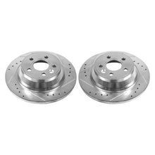 Load image into Gallery viewer, PowerStop Evolution Drilled &amp; Slotted Rotors - Pair Rear fits 2007-2011 Volvo S80 3.2 / 2016 Volvo S80 T5 - Main Product View