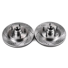 Load image into Gallery viewer, PowerStop Evolution Drilled &amp; Slotted Rotors - Pair fits 1997-1999 Ford F-150 / 1997-1998 Ford F-150 Xlt - Main Product View