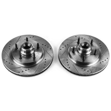 Load image into Gallery viewer, PowerStop Evolution Drilled &amp; Slotted Rotors - Main Product View