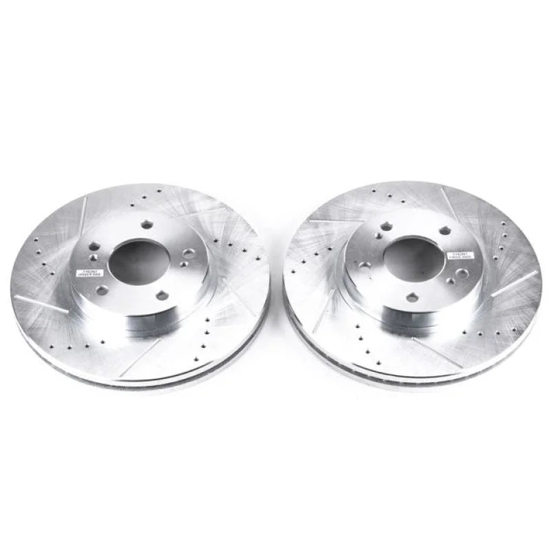 PowerStop Evolution Drilled & Slotted Rotors - Main Product View
