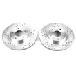 Load image into Gallery viewer, PowerStop Evolution Drilled &amp; Slotted Rotors - Main Product View