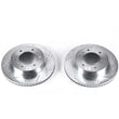 Load image into Gallery viewer, PowerStop Evolution Drilled &amp; Slotted Rotors - Pair fits 2006-2010 Hummer H3 / H3T - Main Product View