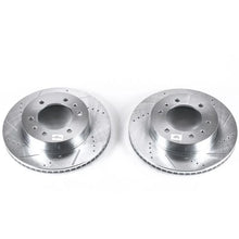 Load image into Gallery viewer, PowerStop Evolution Drilled &amp; Slotted Rotors - Pair fits 2006-2010 Hummer H3 / H3T - Main Product View