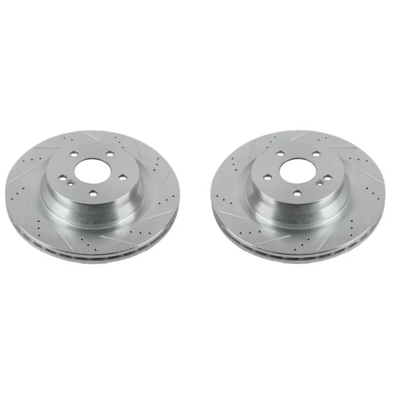 PowerStop Evolution Drilled & Slotted Rotors - Main Product View