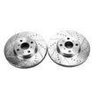 Load image into Gallery viewer, PowerStop Evolution Drilled &amp; Slotted Rotors - Pair fits 2012-2018 Toyota Yaris SE - Main Product View