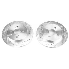 Load image into Gallery viewer, PowerStop Evolution Drilled &amp; Slotted Rotors - Pair fits 2012-2018 Toyota Yaris SE - Main Product View