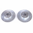 Load image into Gallery viewer, PowerStop Evolution Drilled &amp; Slotted Rotors - Pair fits 2012-2021 Tesla S / 2016-2021 Tesla X - Main Product View