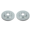 Load image into Gallery viewer, PowerStop Evolution Drilled &amp; Slotted Rotors - Main Product View