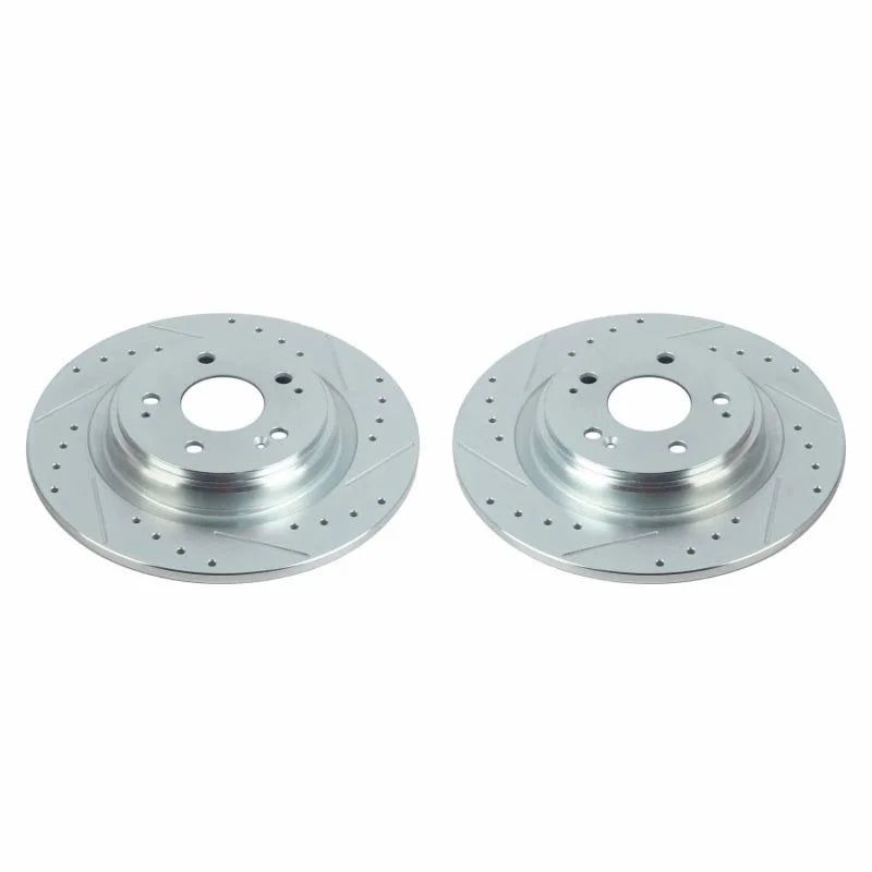 PowerStop Evolution Drilled & Slotted Rotors - Pair fits 2017-2020 Acura MDX - Main Product View