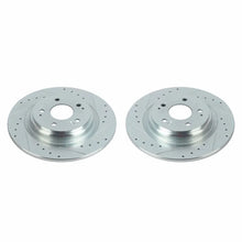 Load image into Gallery viewer, PowerStop Evolution Drilled &amp; Slotted Rotors - Pair fits 2017-2020 Acura MDX - Main Product View