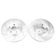 Load image into Gallery viewer, PowerStop Evolution Drilled &amp; Slotted Rotors - Pair fits 2017-2020 Lincoln Mkz - Side View