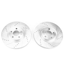 Load image into Gallery viewer, PowerStop Evolution Drilled &amp; Slotted Rotors - Pair fits 2017-2020 Lincoln Mkz - Side View