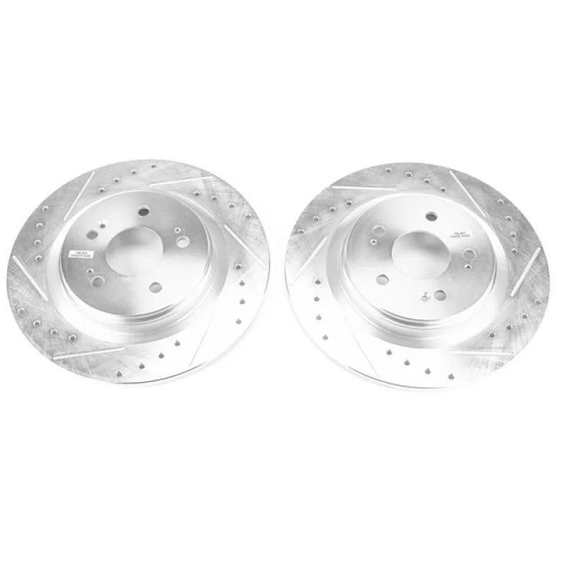 PowerStop Evolution Drilled & Slotted Rotors - Pair fits 2018-2025 Honda Odyssey - Main Product View