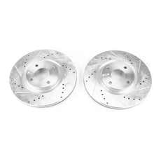 Load image into Gallery viewer, PowerStop Evolution Drilled &amp; Slotted Rotors - Pair fits Ford Ecosport / 2018-2022 Ford Ecosport S - Main Product View