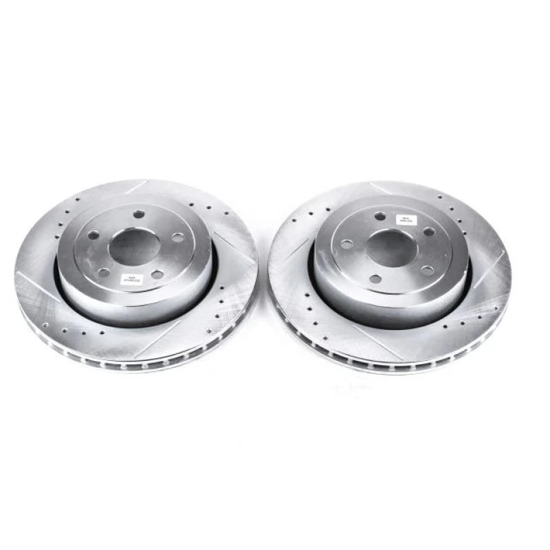 PowerStop Evolution Drilled & Slotted Rotors - Pair fits Jeep Grand / 2006-2010 Jeep Grand Cherokee SRT8 - Main Product View