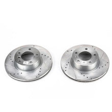 Load image into Gallery viewer, PowerStop Evolution Front Drilled &amp; Slotted Rotors - Main Product View