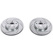 Load image into Gallery viewer, PowerStop Evolution Front Drilled &amp; Slotted Rotors - Main Product View