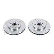 Load image into Gallery viewer, PowerStop Evolution Front Drilled &amp; Slotted Rotors - Main Product View