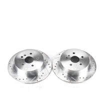 Load image into Gallery viewer, PowerStop Evolution Rear Drilled &amp; Slotted Rotors - Pair fits 2008-2013 Toyota Highlander - Main Product View