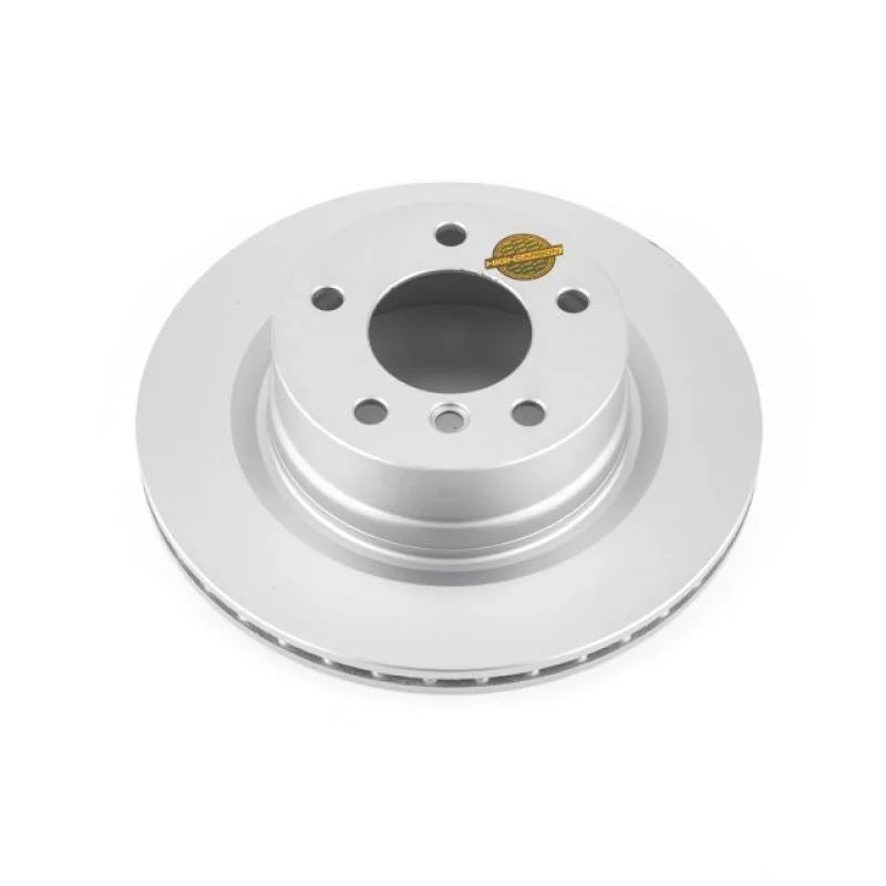 PowerStop Evolution Rear High Carbon Geomet Coated Rotor fits 2008-2013 BMW 128I - Main Product View