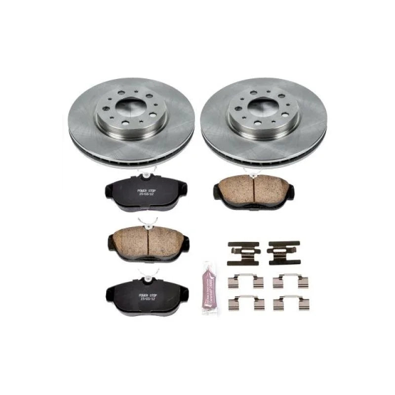 PowerStop Front Autospecialty Brake Kit fits 1995-1997 Volvo 960 / 1997-1998 Volvo S90 / 1997-1998 Volvo V90 - Main Produc...