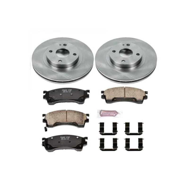 PowerStop Front Autospecialty Brake Kit fits 1999-2000 Mazda Protege / 1999-2000 Mazda Protege ES - Main Product View
