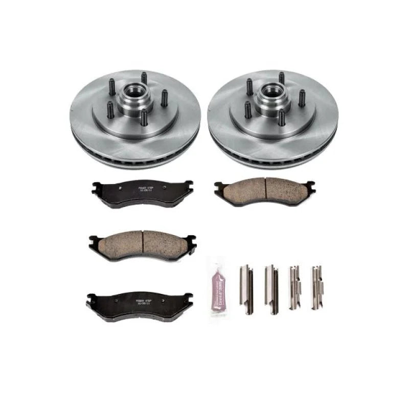 PowerStop Front Autospecialty Brake Kit fits 2000-2002 Ford Expedition Eddie Bauer / 2001 Ford F-150 Harley-Davidson Editi...