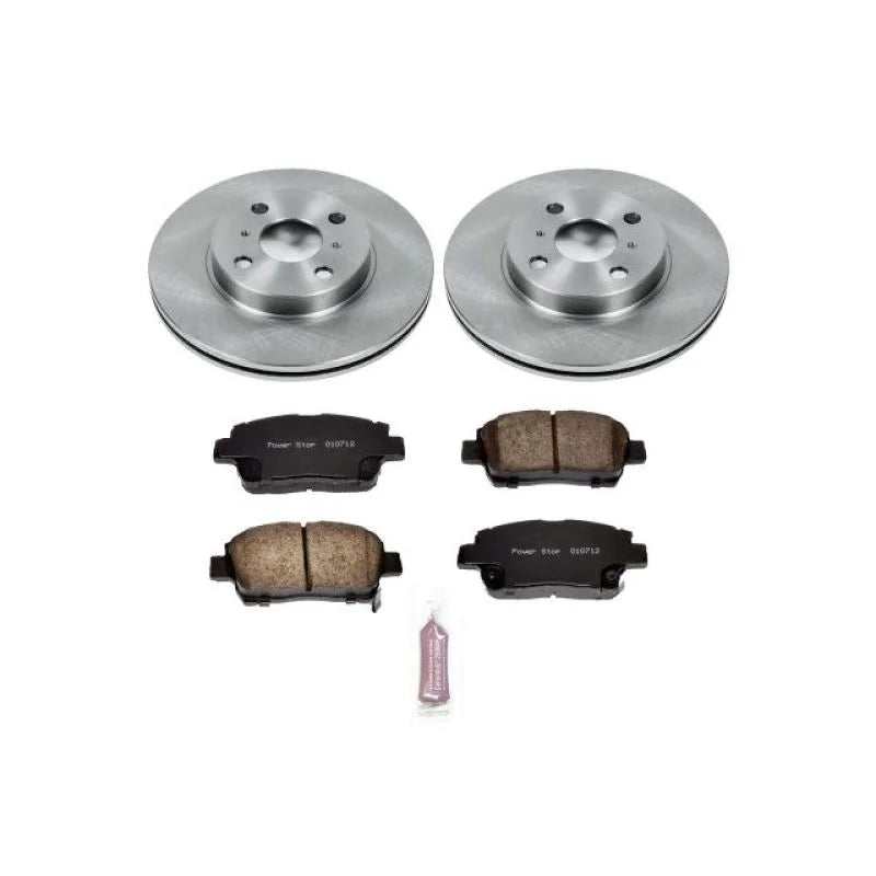 PowerStop Front Autospecialty Brake Kit fits 2001-2005 Toyota Echo / 2000-2005 Toyota MR2 Spyder - Main Product View