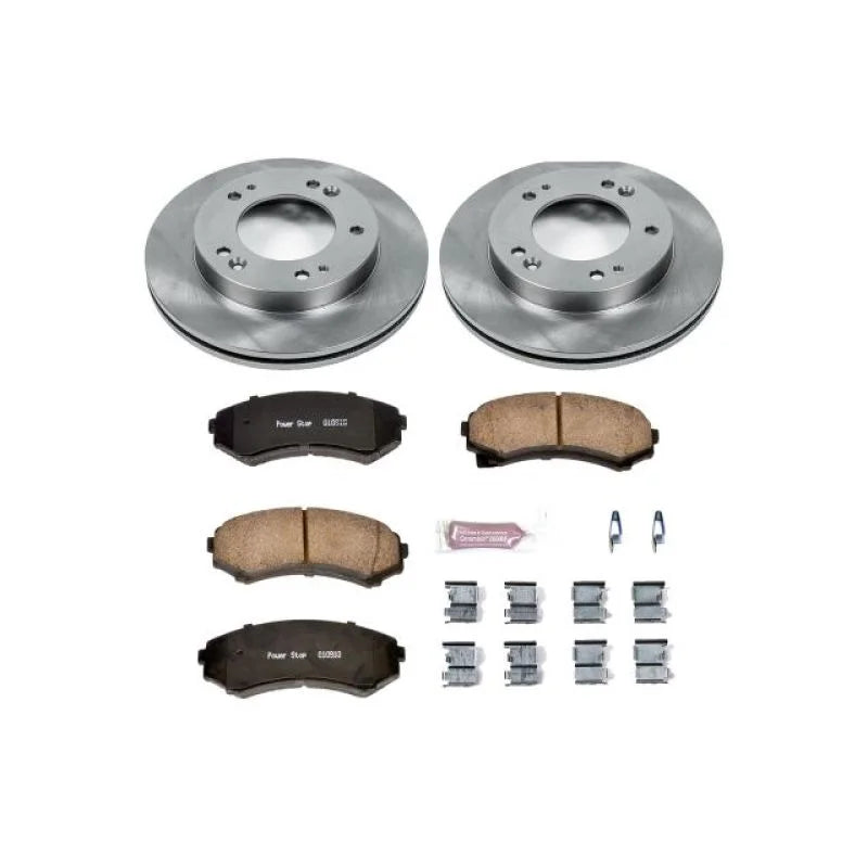 PowerStop Front Autospecialty Brake Kit fits 2002 Honda Passport EX / 2002-2003 Isuzu Axiom / 2004 Isuzu Axiom S / 2002-20...