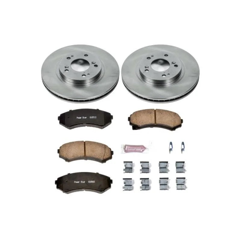 PowerStop Front Autospecialty Brake Kit fits 2004-2008 2010 2011 Mitsubishi Endeavor - Main Product View