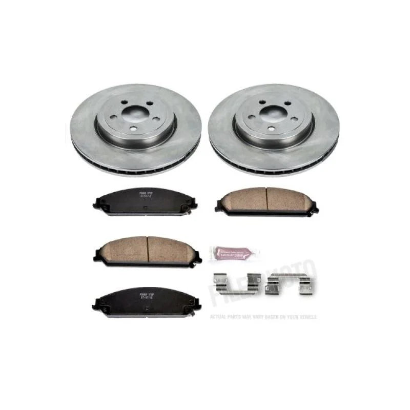 PowerStop Front Autospecialty Brake Kit fits 2005-2010 2013 2018-2023 Chrysler 300 / 2005-2020 Chrysler 300 C / 2005-2010 ...