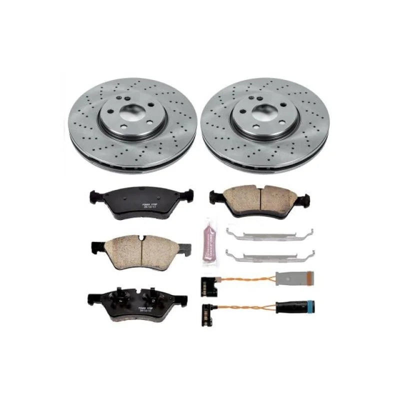 PowerStop Front Autospecialty Brake Kit fits 2006 Mercedes-Benz E500 / 2006 Mercedes-Benz E500 4MATIC - Main Product View
