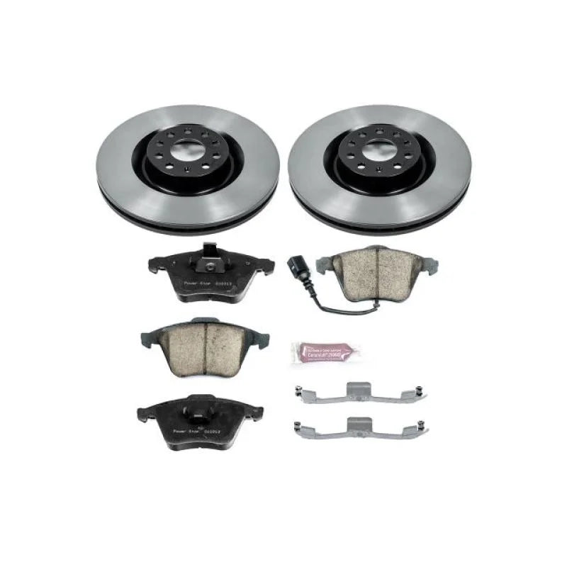 PowerStop Front Autospecialty Brake Kit fits 2009-2012 Volkswagen CC / 2012-2013 Volkswagen Golf R / 2006-2008 Volkswagen ...