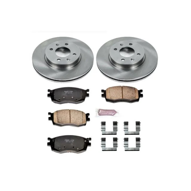 PowerStop Front Autospecialty Brake Kit fits 2010 Hyundai Accent Blue / 2011 Hyundai Accent GL / 2006-2011 Hyundai Accent ...