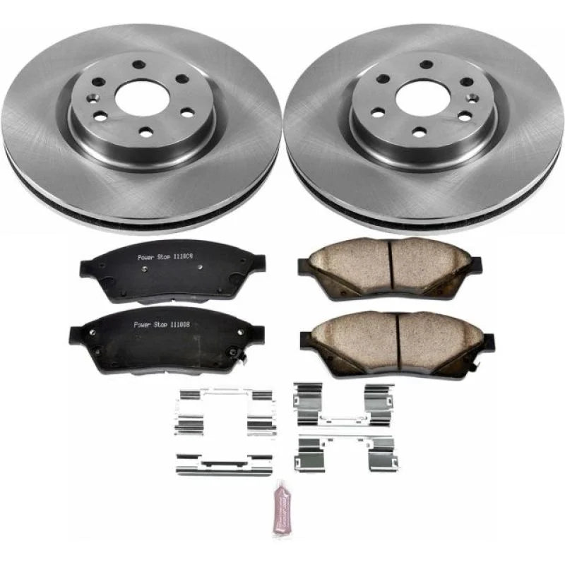 PowerStop Front Autospecialty Brake Kit fits 2010-2016 Cadillac SRX / 2011 Saab 9-4X Aero - Main Product View