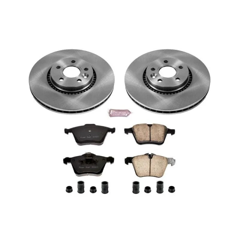 PowerStop Front Autospecialty Brake Kit fits 2011-2014 Volvo S60 / 2007-2014 Volvo S80 / 2015-2017 Volvo V60 / 2015-2017 V...