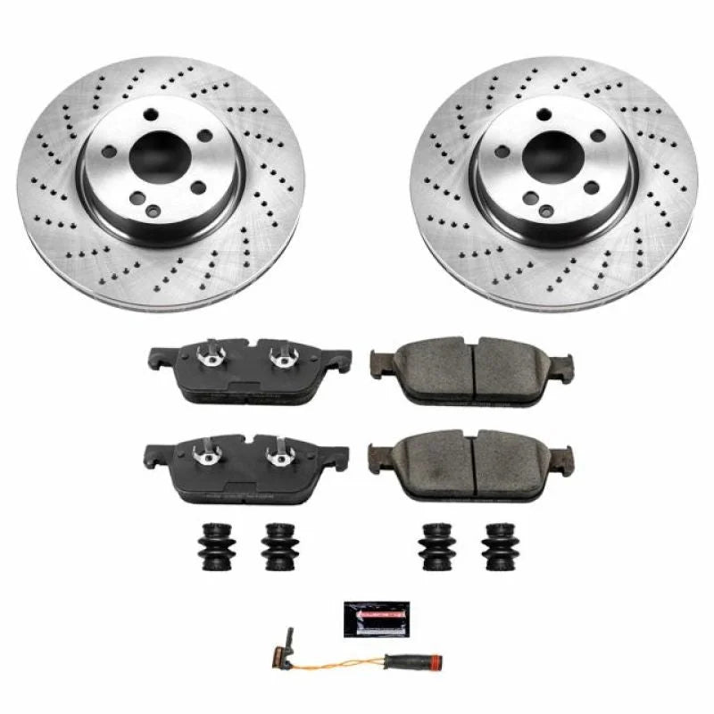 PowerStop Front Autospecialty Brake Kit fits 2014 Mercedes-Benz C300 / 2008-2013 Mercedes-Benz C350 / 2014-2016 Mercedes-B...