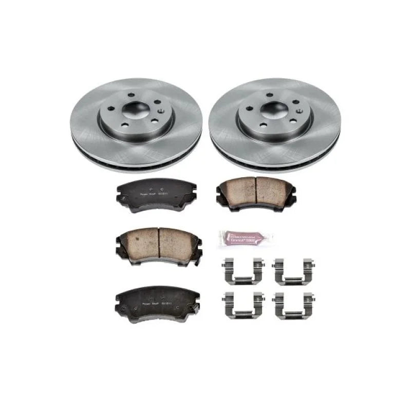 PowerStop Front Autospecialty Brake Kit fits 2017 Buick Regal / 2010-2015 Chevrolet Camaro LS / 2010-2011 Saab 9-5 Aero / ...