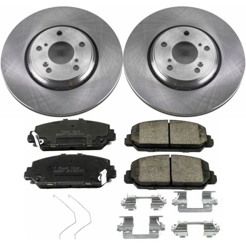 PowerStop Front Autospecialty Brake Kit fits 2017-2022 Acura ILX / 2016-2017 Honda Accord SPORT / 2017 Honda Accord SPORT ...