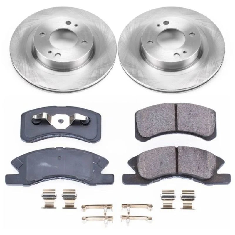 PowerStop Front Autospecialty Brake Kit fits 2017-2024 Mitsubishi Mirage / Mirage G4 - Main Product View