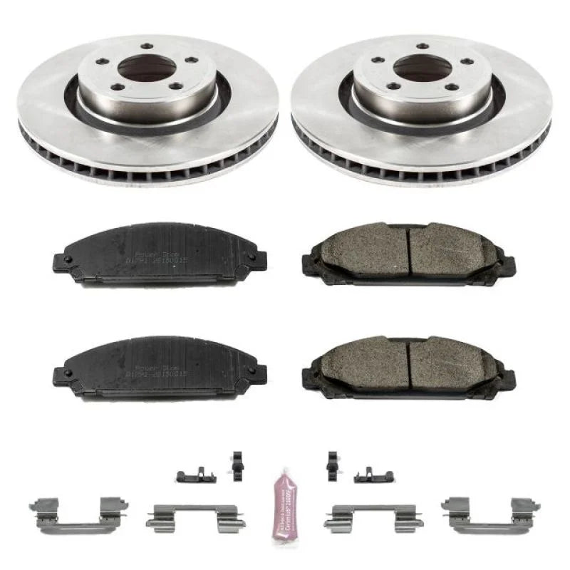 PowerStop Front Autospecialty Brake Kit fits Ford Mustang / 2015-2020 Ford Mustang ECOBOOST / 2015-2017 Ford Mustang V6 - ...