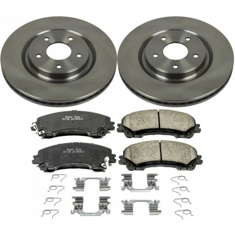 PowerStop Front Autospecialty Brake Kit fits Nissan Rogue / 2014-2017 Nissan Rogue S / 2017-2019 Nissan Rogue SL Hybrid - ...