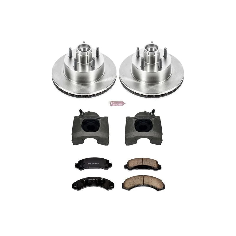 PowerStop Front Autospecialty Brake Kit w/Calipers fits 1990-1997 Ford Aerostar / 1990-1994 Ford Aerostar Eddie Bauer / 19...