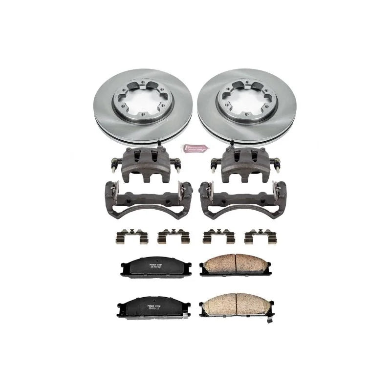 PowerStop Front Autospecialty Brake Kit w/Calipers fits 1993-1994 1999-2002 Nissan D21 / Frontier