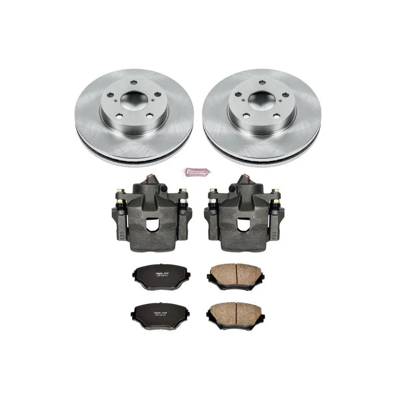 PowerStop Front Autospecialty Brake Kit w/Calipers fits 2001-2005 Toyota RAV4 / 2005 Toyota RAV4 L