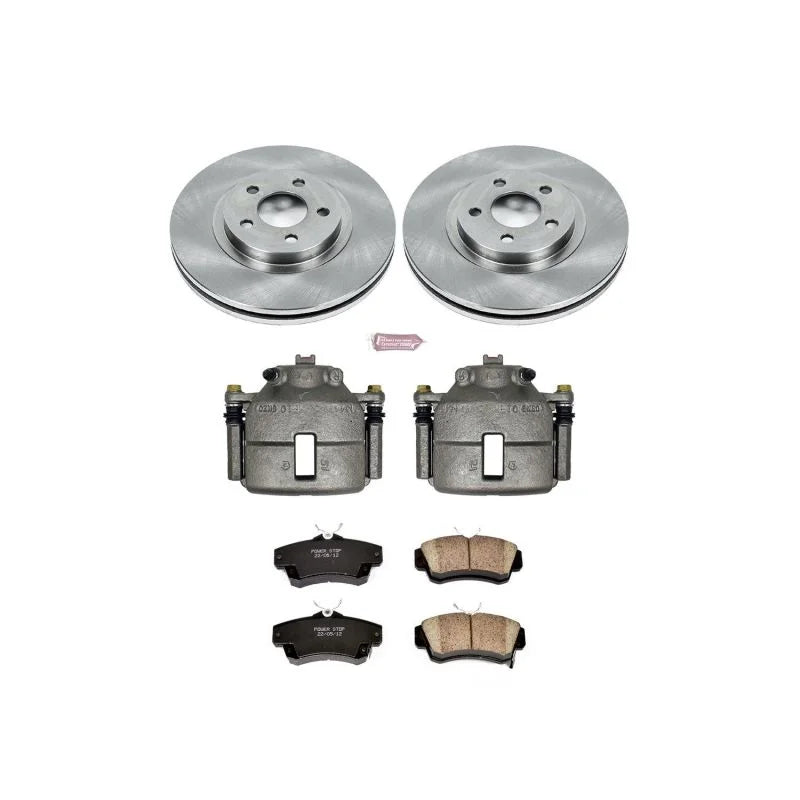 PowerStop Front Autospecialty Brake Kit w/Calipers fits 2001-2010 Chrysler PT / PT Cruiser
