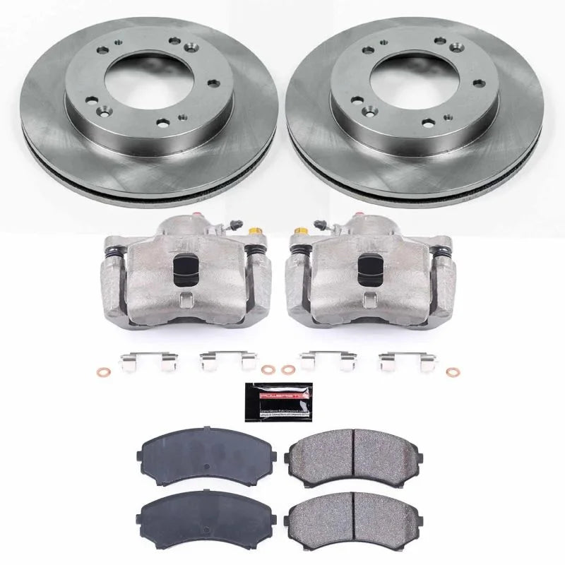 PowerStop Front Autospecialty Brake Kit w/Calipers fits 2002 Honda Passport / 2002 Isuzu Axiom