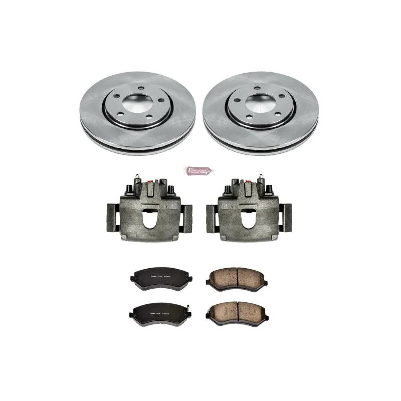 PowerStop Front Autospecialty Brake Kit w/Calipers fits 2003 Chrysler Voyager LX