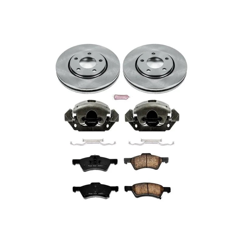 PowerStop Front Autospecialty Brake Kit w/Calipers fits 2003-2004 Dodge Caravan