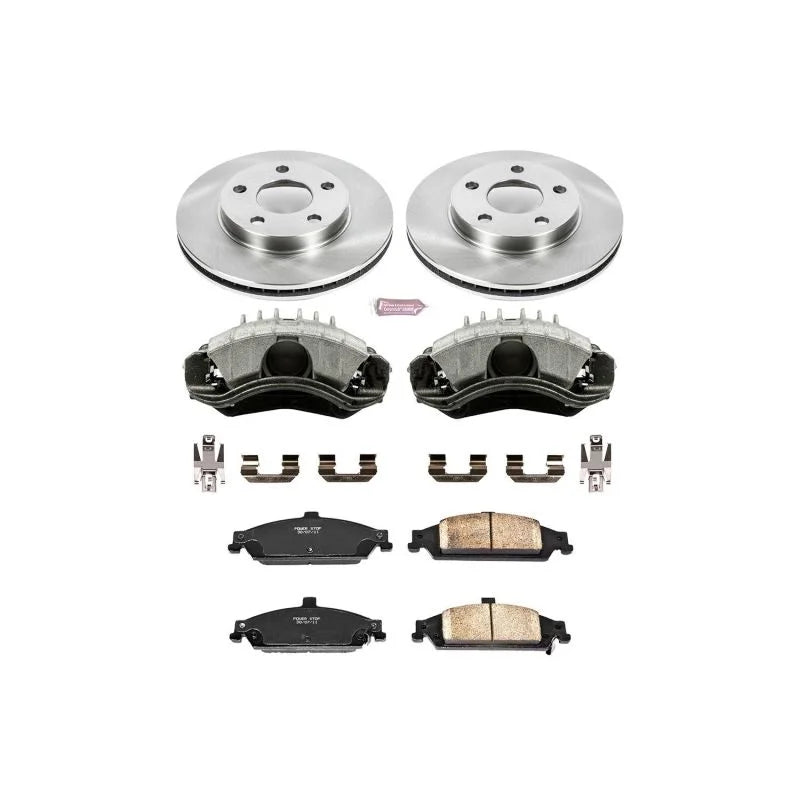 PowerStop Front Autospecialty Brake Kit w/Calipers fits 2004 2005 Chevrolet Classic / 1997-2005 Chevrolet Malibu / 1997-20...